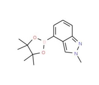 2-Methyl-2H-indazole-4-boronic acid pinacol ester (CAS 885698-95-3) - chemical structure image