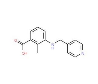 2-Methyl-3-[(pyridin-4-ylmethyl)-amino]-benzoic acid - chemical structure image