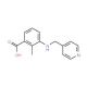 2-Methyl-3-[(pyridin-4-ylmethyl)-amino]-benzoic acid - chemical structure image