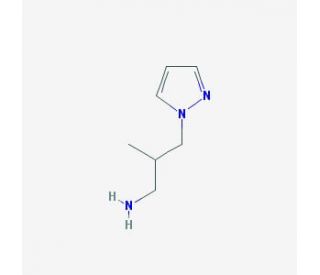 2-methyl-3-(1H-pyrazol-1-yl)propan-1-amine - chemical structure image