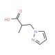 2-methyl-3-(1H-pyrazol-1-yl)propanoic acid (CAS 197094-12-5) - chemical structure image