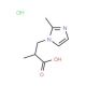 2-methyl-3-(2-methyl-1H-imidazol-1-yl)propanoic acid hydrochloride - chemical structure image