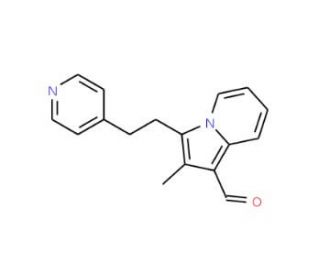 2-Methyl-3-(2-pyridin-4-yl-ethyl)-indolizine-1-carbaldehyde - chemical structure image