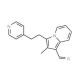 2-Methyl-3-(2-pyridin-4-yl-ethyl)-indolizine-1-carbaldehyde - chemical structure image