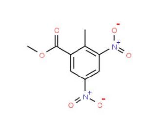 2-Methyl-3,5-dinitro-benzoic acid methyl ester (CAS 52090-24-1) - chemical structure image