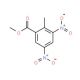 2-Methyl-3,5-dinitro-benzoic acid methyl ester (CAS 52090-24-1) - chemical structure image
