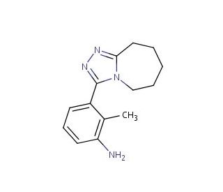 2-methyl-3-(6,7,8,9-tetrahydro-5H-[1,2,4]triazolo[4,3-a]azepin-3-yl)aniline - chemical structure image