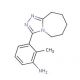 2-methyl-3-(6,7,8,9-tetrahydro-5H-[1,2,4]triazolo[4,3-a]azepin-3-yl)aniline - chemical structure image