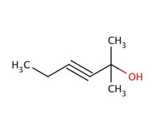2-Methyl-3-hexyn-2-ol (CAS 5075-33-2) - chemical structure image