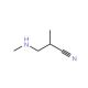 2-methyl-3-(methylamino)propanenitrile (CAS 50840-30-7) - chemical structure image