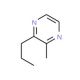 2-Methyl-3-n-propylpyrazine (CAS 15986-80-8) - chemical structure image