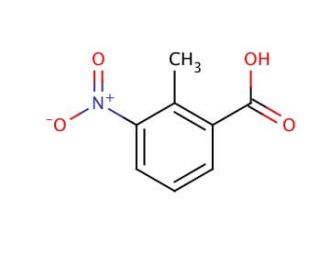 2-Methyl-3-nitrobenzoic acid (CAS 1975-50-4) - chemical structure image