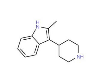 2-methyl-3-(piperidin-4-yl)-1H-indole (CAS 65347-61-7) - chemical structure image