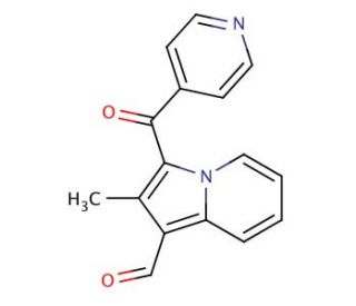 2-Methyl-3-(pyridine-4-carbonyl)-indolizine-1-carbaldehyde - chemical structure image