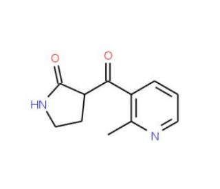 2-Methyl-3-pyridoyl-2-pyrrolidinone (CAS 1076198-58-7) - chemical structure image