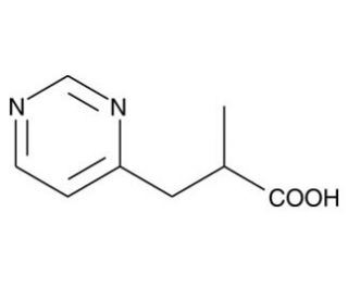 2-methyl-3-Pyrimidin-4-yl-Propionic Acid (CAS 819850-15-2) - chemical structure image
