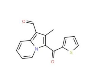 2-Methyl-3-(thiophene-2-carbonyl)-indolizine-1-carbaldehyde - chemical structure image