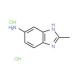 2-Methyl-3H-benzoimidazol-5-ylamine dihydrochloride - chemical structure image