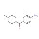 2-methyl-4-[(4-methylpiperidin-1-yl)carbonyl]aniline - chemical structure image