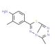 2-Methyl-4-(3-methyl-[1,2,4]triazolo-[3,4-b][1,3,4]thiadiazol-6-yl)-phenylamine - chemical structure image