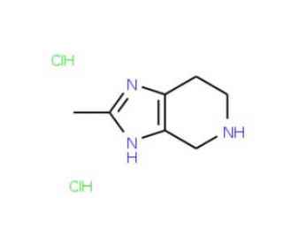 2-Methyl-4,5,6,7-tetrahydro-3H-imidazo[4,5-c]pyridine dihydrochloride (CAS 485402-39-9) - chemical structure image