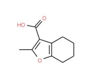 2-Methyl-4,5,6,7-tetrahydro-benzofuran-3-carboxylic acid (CAS 65384-02-3) - chemical structure image