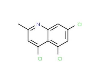 2-Methyl-4,5,7-trichloroquinoline (CAS 203626-80-6) - chemical structure image