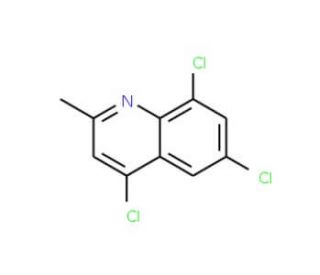 2-Methyl-4,6,8-trichloroquinoline (CAS 1204-14-4) - chemical structure image