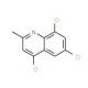 2-Methyl-4,6,8-trichloroquinoline (CAS 1204-14-4) - chemical structure image