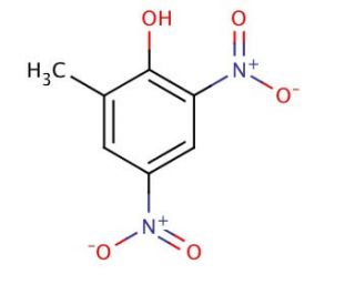 2-Methyl-4,6-dinitrophenol (CAS 534-52-1) - chemical structure image