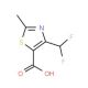 2-Methyl-4-(difluoromethyl)-1,3-thiazole-5-carboxylic acid (CAS 891487-47-1) - chemical structure image