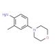 2-methyl-4-morpholin-4-ylaniline (CAS 581-00-0) - chemical structure image