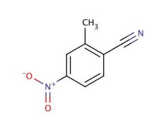 2-Methyl-4-nitrobenzonitrile (CAS 89001-53-6) - chemical structure image