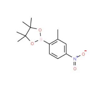2-methyl-4-nitrophenylboronic acid, pinacol ester (CAS 883715-40-0) - chemical structure image
