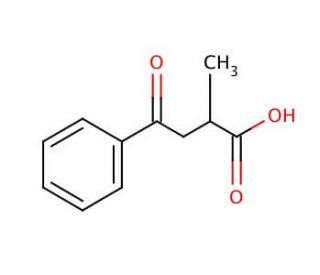2-Methyl-4-oxo-4-phenylbutyric acid (CAS 1771-65-9) - chemical structure image
