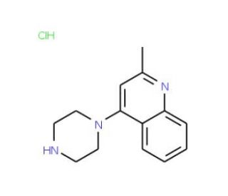 2-Methyl-4-(piperazin-1-yl)quinoline hydrochloride (CAS 1051369-30-2) - chemical structure image