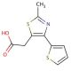 (2-methyl-4-thien-2-yl-1,3-thiazol-5-yl)acetic acid - chemical structure image