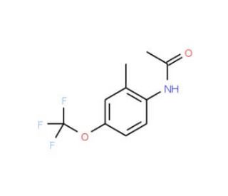 2-Methyl-4-(trifluoromethoxy)acetanilide (CAS 886762-79-4) - chemical structure image