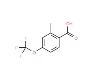 2-Methyl-4-(trifluoromethoxy)benzoic acid (CAS 261951-91-1) - chemical structure image