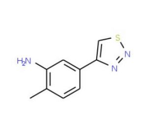 2-Methyl-5-[1,2,3]thiadiazol-4-yl-phenylamine - chemical structure image