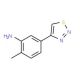2-Methyl-5-[1,2,3]thiadiazol-4-yl-phenylamine - chemical structure image