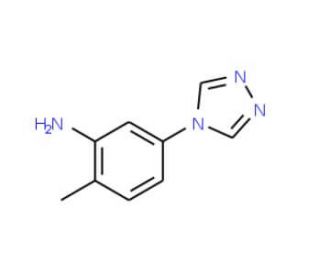 2-Methyl-5-[1,2,4]triazol-4-yl-phenylamine (CAS 954325-79-2) - chemical structure image