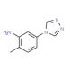 2-Methyl-5-[1,2,4]triazol-4-yl-phenylamine (CAS 954325-79-2) - chemical structure image