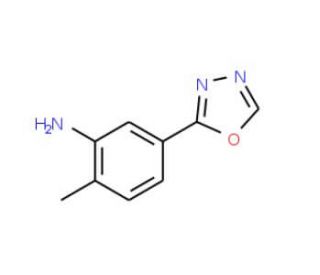 2-methyl-5-(1,3,4-oxadiazol-2-yl)aniline - chemical structure image