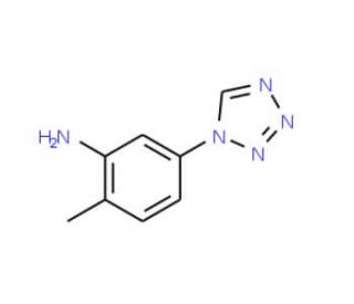 2-methyl-5-(1H-1,2,3,4-tetrazol-1-yl)aniline (CAS 384860-18-8) - chemical structure image