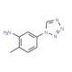 2-methyl-5-(1H-1,2,3,4-tetrazol-1-yl)aniline (CAS 384860-18-8) - chemical structure image