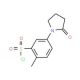 2-Methyl-5-(2-oxo-pyrrolidin-1-yl)-benzenesulfonyl chloride - chemical structure image