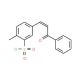 2-Methyl-5-(3-oxo-3-phenyl-propenyl)-benzenesulfonyl chloride - chemical structure image