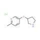 2-Methyl-5-(3-pyrrolidinyloxy)pyridine hydrochloride - chemical structure image