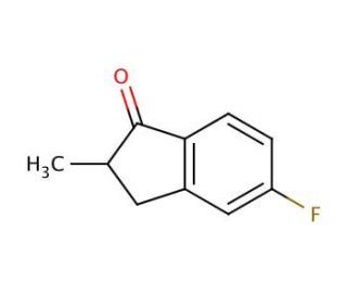 2-methyl-5-fluoroindanone (CAS 41201-58-5) - chemical structure image